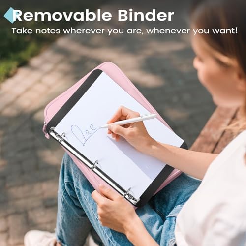 Sooez Zipper Binder Bag, 1 Inch Binders 3 Ring O-Ring, 5-Tab Divider Folder - Image 7