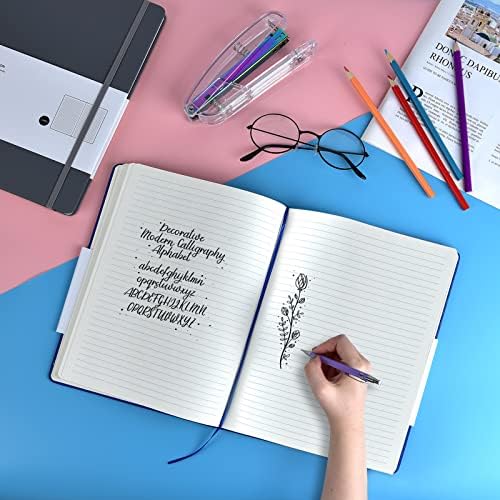 Coopay 6 Pack B5 Notebooks Journal College Ruled Composition Notebooks Classic Hardcover Lined Journals for Office Home School Business Writing Notes, 10.2" x 7.5", 100GSM Thick Paper (Multicolor) - Image 6