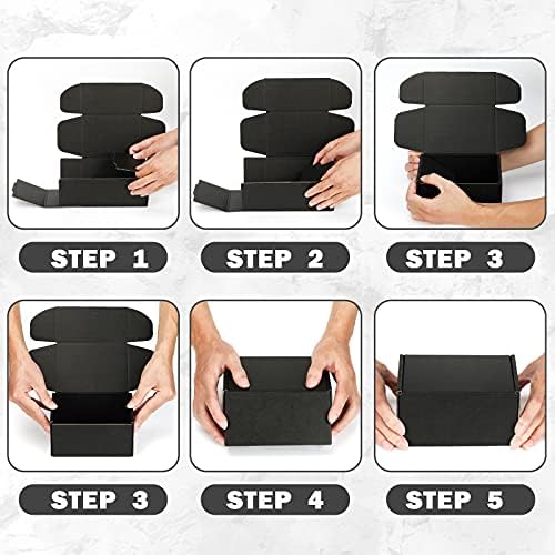 Black Shipping Boxes 7x5x2 Inches, 20 Pack - Image 5