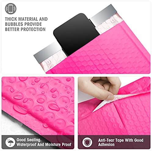 Metronic Bubble Mailers 6x10 25 Pack Pink Seaf Seal Padded Envelopes - Image 3