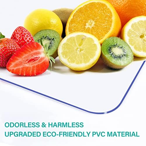 20X46 Inch Clear Plastic Table Cover Protector Pad Transparent Dining Room Tablecloth 1.5mm Thick Office Desk Blotter Mat Vinyl Table Pad Protector Mat Glass Wooden Countertop Easy Clean - Image 6