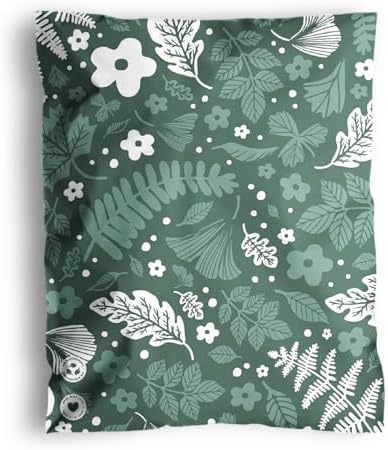 Poly Mailers 10 x 13 Inch - 100 pack Biodegradable Shipping Bags for Clothes - Impack Self-Seal Waterproof Thick Mailing Envelope for Accessories & Clothing - Emerald Evergreen by Impack