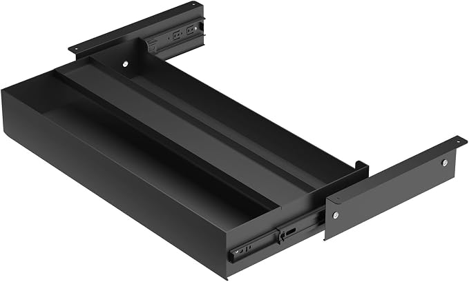 Under Desk Drawer (22.6''x10''x2.8'') with Sliding Pencil Tray, Office Desk Drawer Attachment, Extra Storage Organizer by GAXOMO