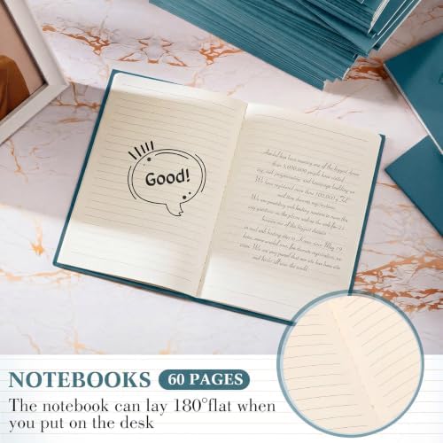 Mimorou 100 Pcs A5 Journals Notebooks Bulk,Dark Green,Lined - Image 3