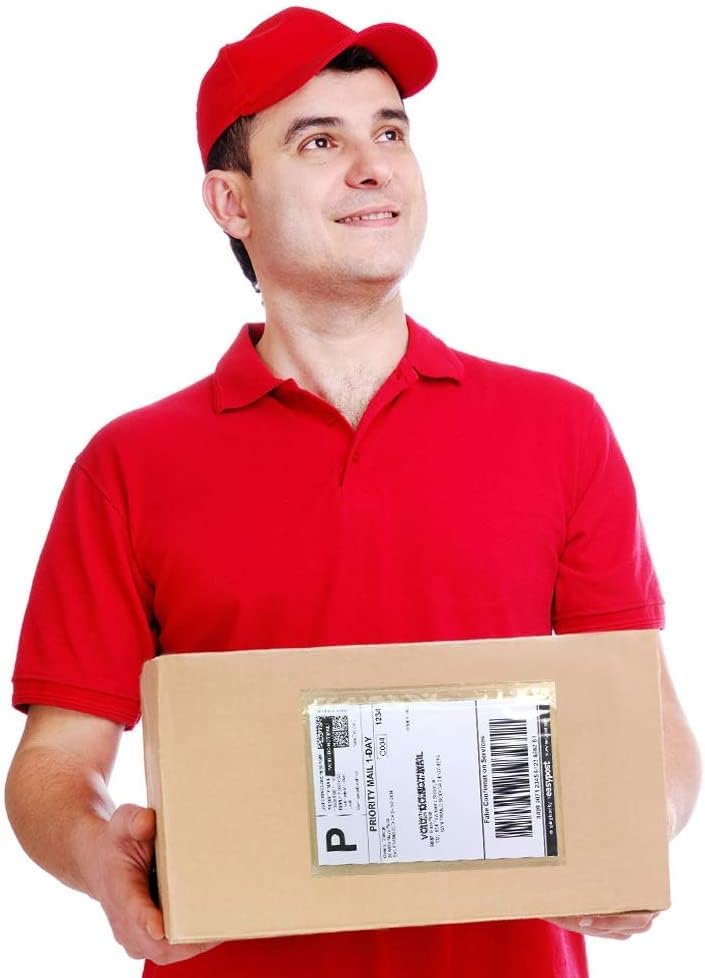 SJPACK 6" x 9" Packing List Envelopes, 4000 Packs Clear Self Adhesive Shipping Labels Pouches - Image 3