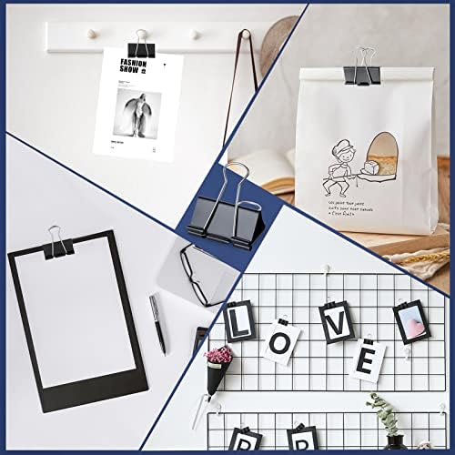 EFOK 72 Pcs Extra Large Binder Clips 2 Inch Big Black Paper Clip - Image 6