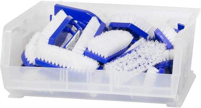 Akro-Mils 30250 AkroBins Plastic Storage Bins, 15"x16"x7", Clear, 6-Pack | Space-Saving Stackable Bins for Garage, Pantry, Craft Organization - Image 4