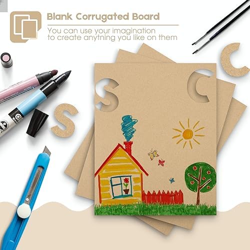 Golden State Art 10 Pack 8x10 Corrugated Cardboard Sheets 1/8" Flat Inserts - Image 6