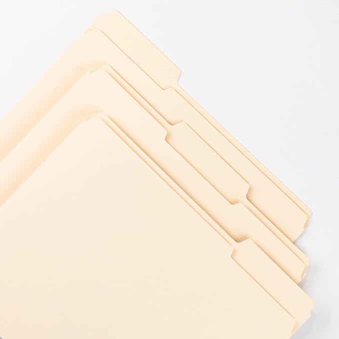 Smead File Folder, Reinforced 1/3-Cut Tab, Letter Size, Manila, 45 Per Box (10438) - Image 2