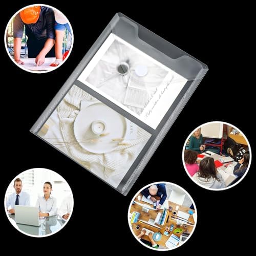 50 Pack Plastic Envelopes, 7 X 10 Clear Reusable Waterproof File Folder with Snap Button, A5 Clear Envelopes for School and Office Supplies - Image 7