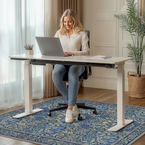 36"x48" Office Chair Mat for Hardwood Floor, Non-Slip Washable Dark Blue - Image 7