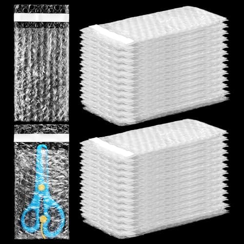 Frienda 300 Pcs Self Adhesive Bubble Bags Packing Pouches, 3" X 5" by Frienda