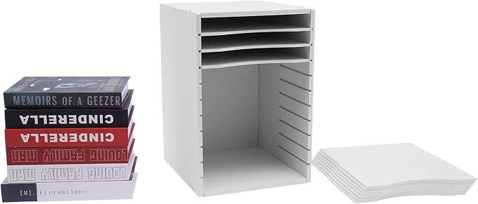 Mail Organizer 11 Slots, Literature Organizer for Classroom, Office, Home | PVC Materials & Adjustable Dividers | to Organize Files, Documents, Letters, Card Stock | 10.6''W*11.8''D*15.7''H - Image 6