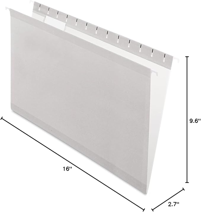 Pendaflex Recycled Hanging Folders,Gray, Legal - Image 3