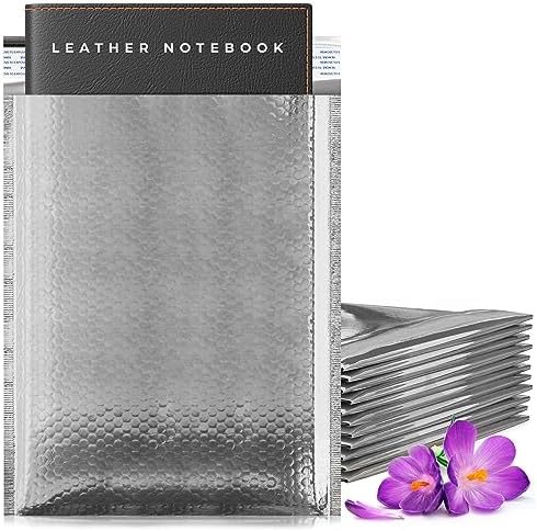 Metallic Bubble Mailers, Silver Glossy Padded Envelopes 6.5 x 9 Inches, Cushion Bubble Shipping Bags, Self Seal Mailing Envelopes, Pack of 250 by PUREVACY