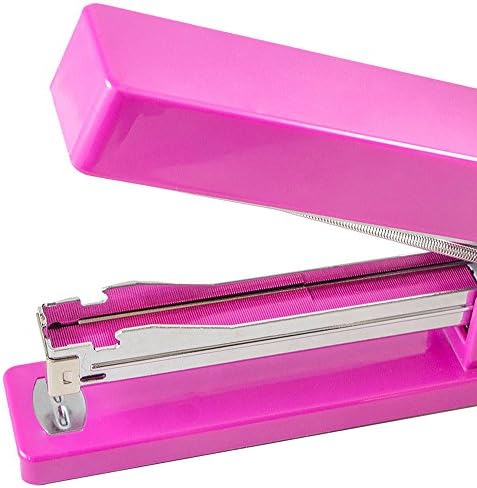 JAM PAPER Office Starter Kit - Pink - Stapler, Tape Dispenser, Staples, Paper Clips & Binder Clips - 5/Pack - Image 5