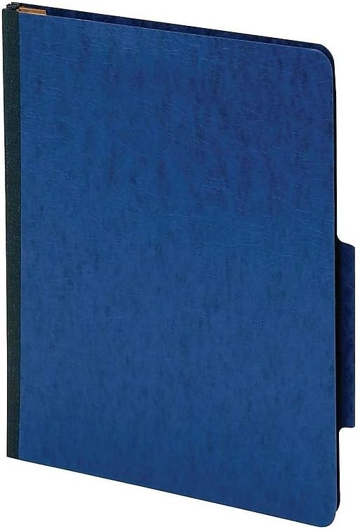 Staples Moisture‑Resistant Classification Folder, Letter Size, 2 Dividers, 2/5‑Cut Top Tab, Navy Blue Pressboard, Durable Construction - Image 3