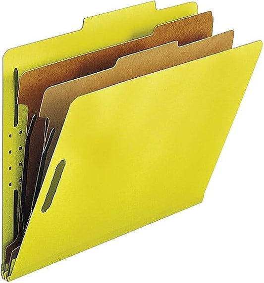 Classification Folders, Yellow (NATSP17209) by Nature+Saver