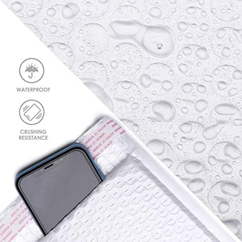 METRONIC 4x8" Bubble Mailers 19200 Pack Waterproof White Padded Envelopes - Image 5