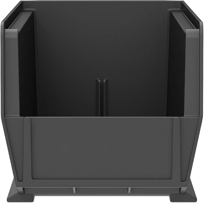 Akro-Mils 30234 AkroBins Plastic Storage Bins, 15"x5"x5", Black, 12-Pack | Space-Saving Stackable Bins for Garage, Pantry, Craft Organization - Image 2