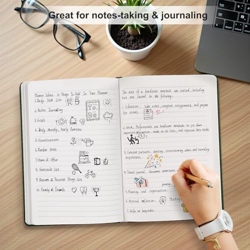 Comix 6 Pack Lined Journal Notebooks for Work, 240 Pages, 5.5"x8.3" - Image 5