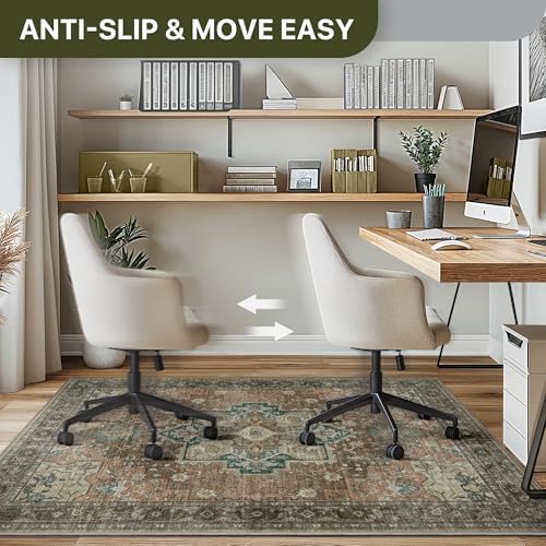 36"x48" Office Chair Mat for Hardwood Floor, Non-Slip Washable Rosewood - Image 5