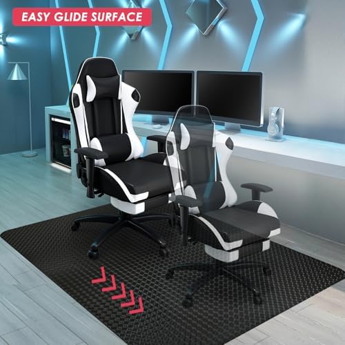 Vicwe Gaming Chair Mat for Hardwood Floor, 55"×36" Chair Mat, Easy Glide - Image 4