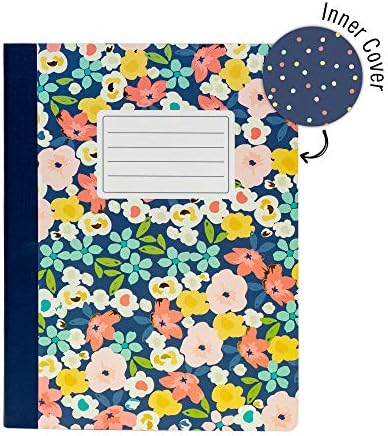 Pukka Pad, Carpe Diem Composition Notebooks - 3 Pack of Journals Featuring 140 Pages of College Ruled 80GSM Paper with Sturdy Cover Stock - 9.75 x 7.5in - Floral Love - Image 6