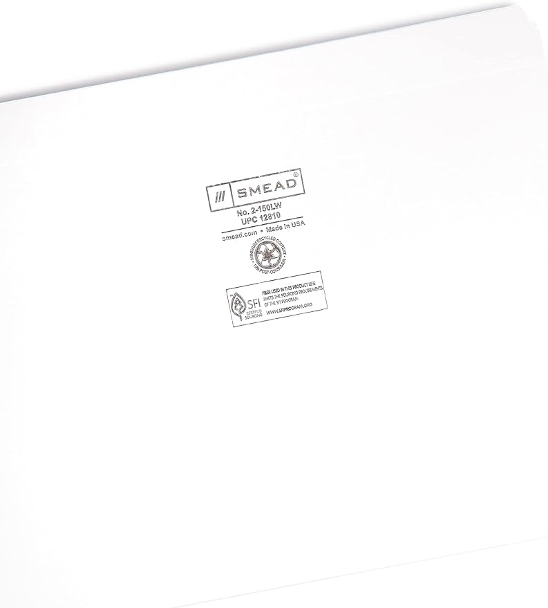 Smead File Folder, Reinforced Straight-Cut Tab, Letter Size, White, 100 per Box (12810) - Image 3