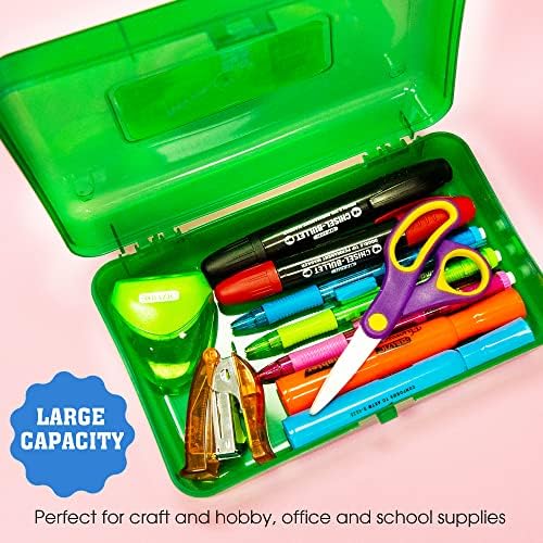 BAZIC PRODUCTS Classic Multipurpose Pencil Box, Stackable, 24-Case - Image 4