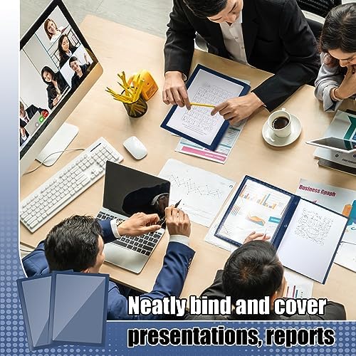 Teling 24 Pcs Report Covers with 3 Prong Presentation Folders, Dark Blue - Image 6
