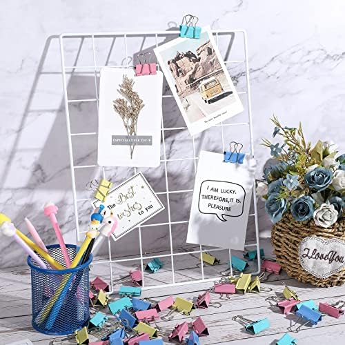 Yexiya 300 Pcs Medium Binder Clips, 1.25 Inch Paper Clamps,Assorted Colors - Image 4