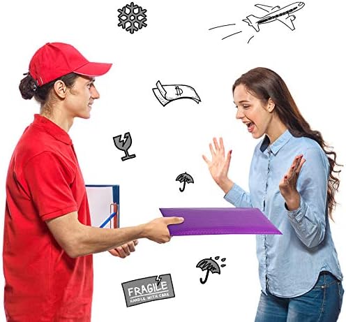 Metronic Bubble Mailers 10.5X16 Inch 500 Pack Purple Thick Padded Envelopes - Image 6