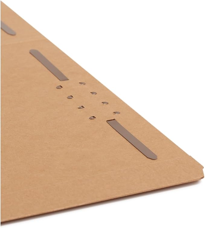 Smead Fastener File Folder, Reinforced Straight-Cut Tab, Letter Size, Kraft, 50 per Box (14813), Brown - Image 7