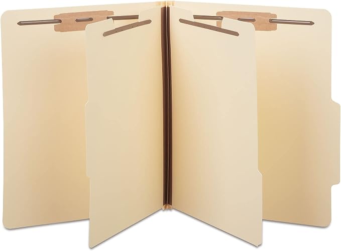 Staples® Classification Folder, 2-Dividers, 2 1/2" Expansion, Letter Size, Manila, 10/Box (ST384872/384872) by Staples