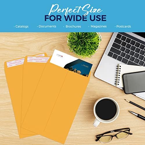 ACSTEP 2000Pack Manilla Envelopes 6 x 9 Brown Kraft Catalog Envelopes Self Seal for Mailing - Image 4