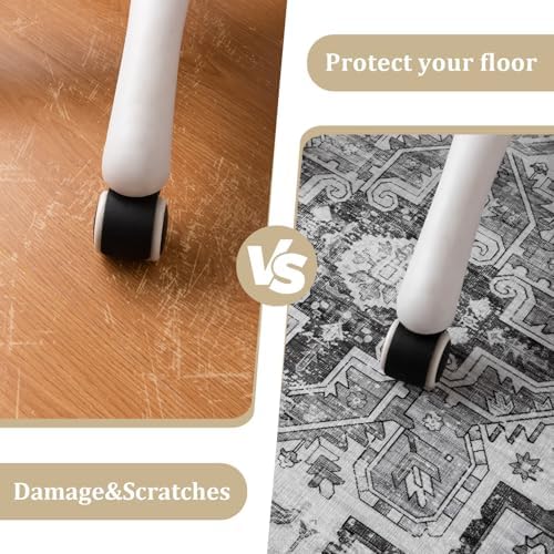 chakme Office Chair Mat for Hardwood Floor, 48"x36" Easy Glide Computer Desk Mat Protector for Rolling Chair Under Desk Rug Nonslip Backing, Machine Wash, (Boho) - Image 4