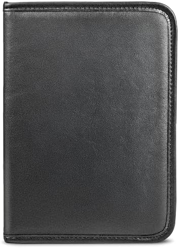Samsill Professional Padfolio, Faux-Leather Mini Portfolio, with 5 x 8 Writing Pad, Black - Image 2