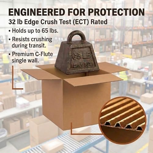 BOX USA Shipping Boxes 16"L x 14"W x 14"H, 25-Pack Medium Corrugated Cardboard Boxes for Shipping, Mailing, Packing, Packaging and Storage - Image 3
