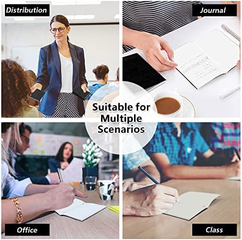 feela 170 Pack Blank Kraft Notebooks, Unlined Sketchbook Mini Cute Note Pad for Drawing Writing, Journal Bulk For Kids Students Office School Supplies, A6, 48 Pages, 4.25” X 5.5”, Black - Image 7