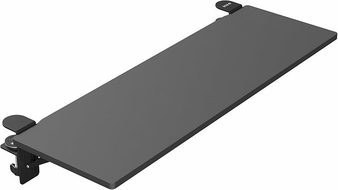 VIVO Black Clamp-on 36 x 12 in Desk Extender, DESK-EXT36 | Foldable, Wrist Support Arm Rest, Office Keyboard Tray, Side Table Extension Attachment by Unknown