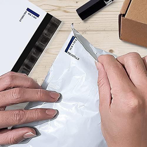 POLYSELLS Poly Mailers Shipping Envelopes, Strong Adhesive Sealing, Waterproof, and Tear-resistant Postal Mailing Bags for Clothing, Books, and Accessories (White, 100, 6" X 9") - Image 5