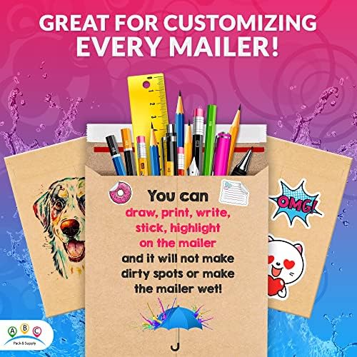 ABC PACK & SUPPLY Rigid Mailers 11 x 13.5 Inch, Brown Cardboard Envelopes, Self Seal Tear Strip, 550 GSM Paperboard, Stay Flat Design, Pack of 100 - Image 5