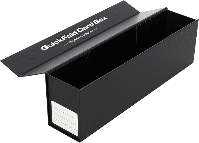 BCW QuickFold® Card Storage Boxes for Magnetics & Toploaders – 6 Pack | Trading Card Holder Box with Magnetic Closure | Easy Fold Assembly for Sports and TCG Cards - Image 6