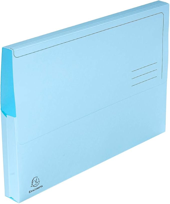 Exacompta - Ref 47970E - Super Pocket Wallets - 245 x 325mm in Size, Suitable for A4 Documents, 30mm Expanding Gusset, 210gsm Midweight Manilla - Assorted Colours (Pack of 10) - Image 6