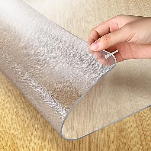 Vicwe Clear Table Cover Protector, 42x72 Inch Single-Sided Frosted Desk Mat by Vicwe