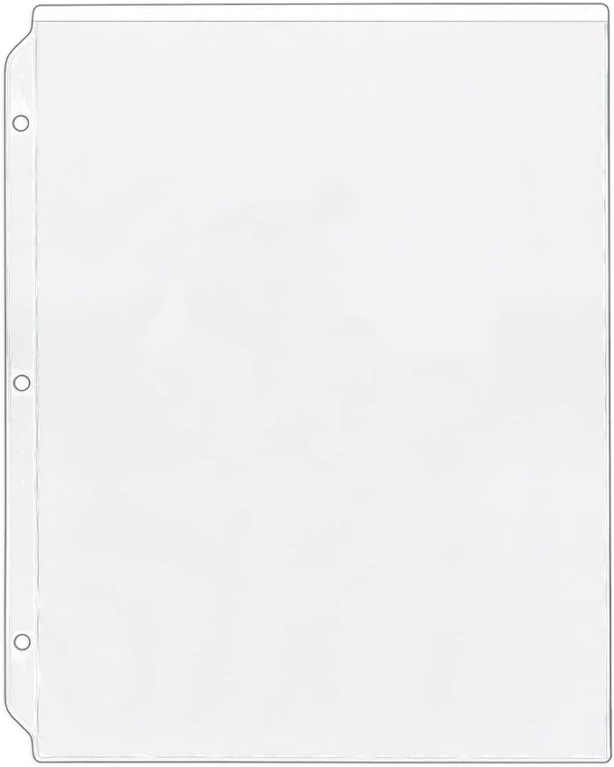 StoreSMART® - Clear Plastic Sheet Protector - 9" x 12" - for 3-Ring Binders - 300-pack - SPT750-300 by StoreSMART
