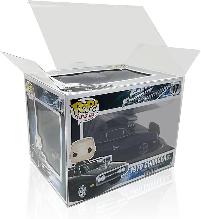 EcoTEK Protectors Compatible with Funko POP! - Rides Vinyl Figures Strong, Crystal Clear Case, Heavy Duty Acid Free w/Protective Film & Locking Tab (20 Pack) | Crystal Clear PET Display Case 20-Pack Locking Tab, Protective Film, Scratch-Resistant Colle... by EcoTEKProtectors