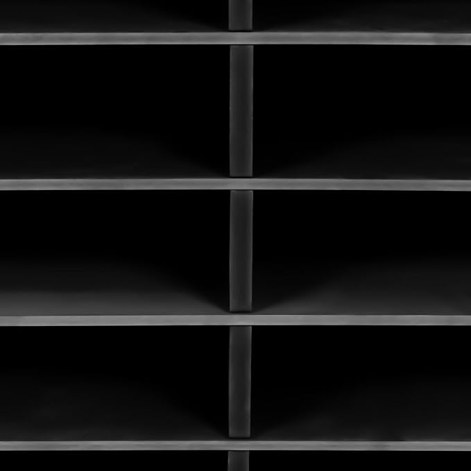 Mail Sorter Desktop, Black Mailbox for Classroom, 12 Compartments Literature Organizer, Desktop File Sorter, Paper Organizer for Home School Office (12 Slots Black) - Image 8