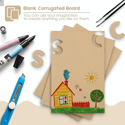 Golden State Art 10 Pack 11x17 Corrugated Cardboard Sheet 1/8" Flat Inserts - Image 6